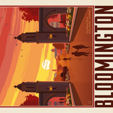 American College Towns: Bloomington, IN 100 Jigsaw Puzzle 3D Modell