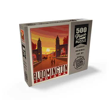American College Towns: Bloomington, IN 500 Jigsaw Puzzle box view2
