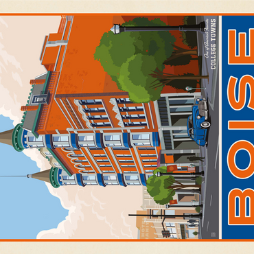American College Towns: Boise, Idaho 1000 Jigsaw Puzzle 3D Modell