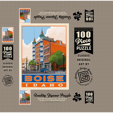 American College Towns: Boise, Idaho 100 Jigsaw Puzzle box 3D Modell