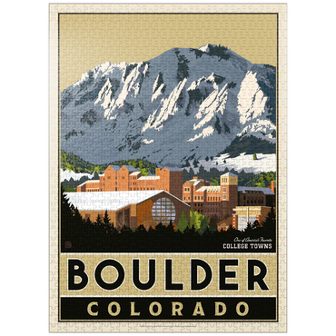 puzzleplate American College Towns: Boulder, CO 1000 Jigsaw Puzzle