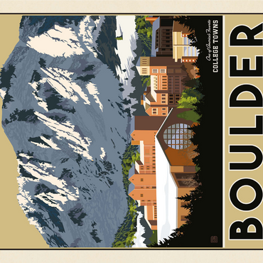 American College Towns: Boulder, CO 1000 Jigsaw Puzzle 3D Modell