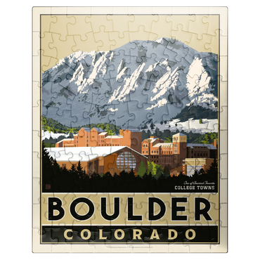 puzzleplate American College Towns: Boulder, CO 100 Jigsaw Puzzle