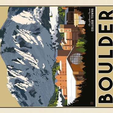 American College Towns: Boulder, CO 500 Jigsaw Puzzle 3D Modell