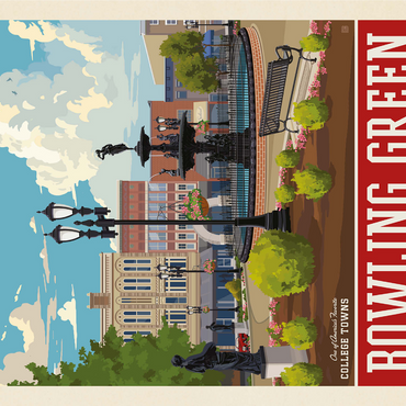 American College Towns: Bowling Green, KY 1000 Jigsaw Puzzle 3D Modell