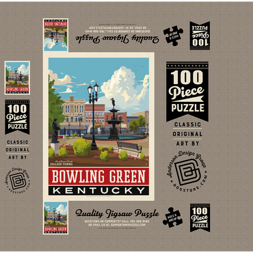 American College Towns: Bowling Green, KY 100 Jigsaw Puzzle box 3D Modell