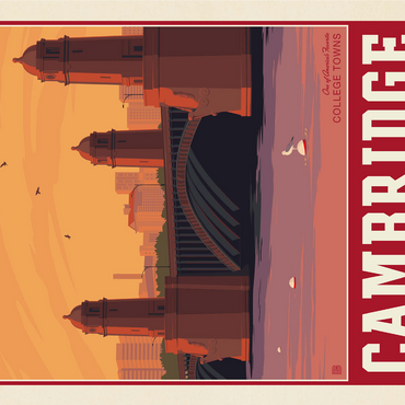 American College Towns: Cambridge, MA 1000 Jigsaw Puzzle 3D Modell