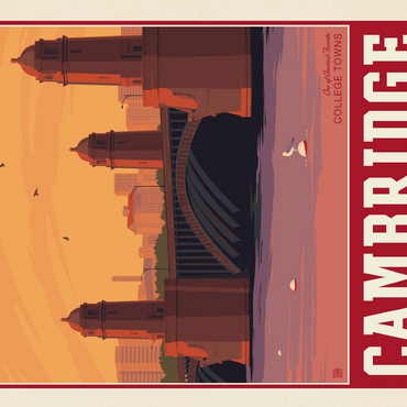 American College Towns: Cambridge, MA 500 Jigsaw Puzzle 3D Modell
