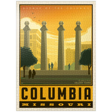 puzzleplate American College Towns: Columbia, MO 1000 Jigsaw Puzzle