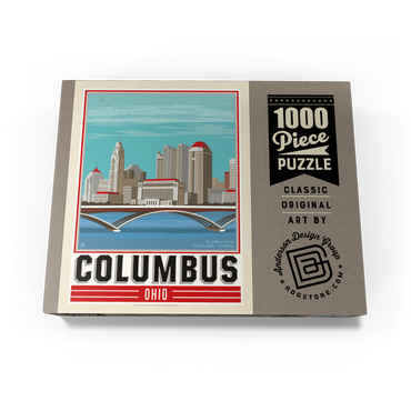 American College Towns: Columbus, OH 1000 Jigsaw Puzzle box view3