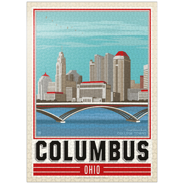 puzzleplate American College Towns: Columbus, OH 1000 Jigsaw Puzzle
