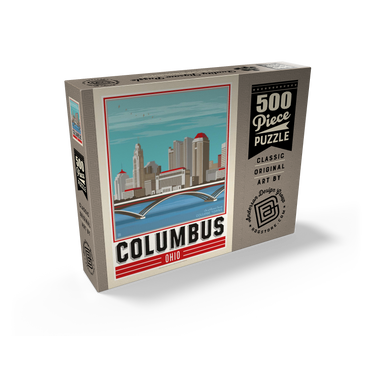 American College Towns: Columbus, OH 500 Jigsaw Puzzle box view2