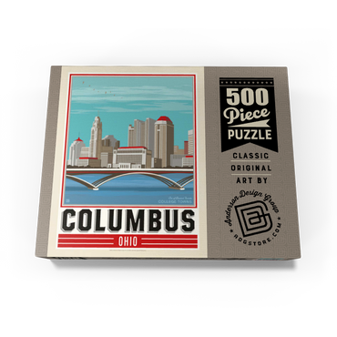 American College Towns: Columbus, OH 500 Jigsaw Puzzle box view3