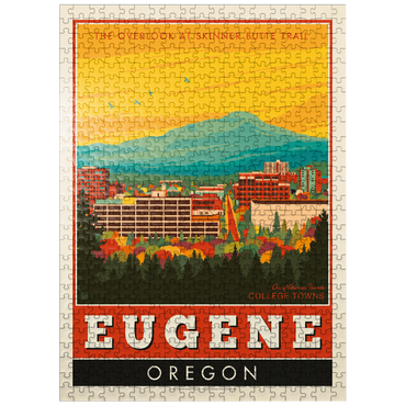 puzzleplate American College Towns: Eugene, Oregon 500 Jigsaw Puzzle
