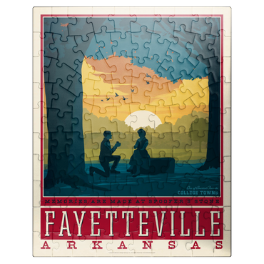 puzzleplate American College Towns: Fayetteville, Arkansas 100 Jigsaw Puzzle