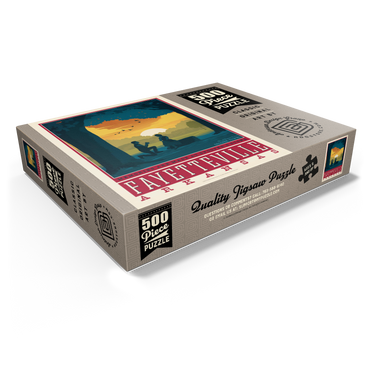 American College Towns: Fayetteville, Arkansas 500 Jigsaw Puzzle box view1