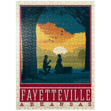 puzzleplate American College Towns: Fayetteville, Arkansas 500 Jigsaw Puzzle