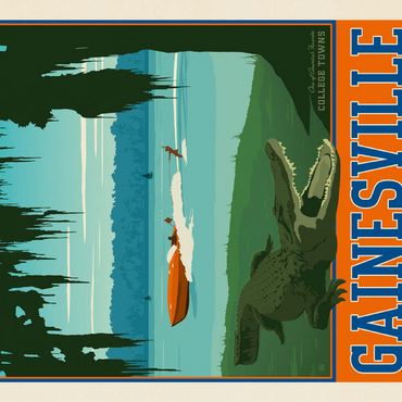 American College Towns: Gainesville, Florida 100 Jigsaw Puzzle 3D Modell