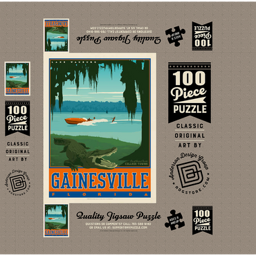 American College Towns: Gainesville, Florida 100 Jigsaw Puzzle box 3D Modell