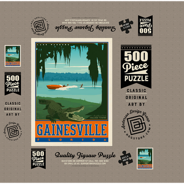 American College Towns: Gainesville, Florida 500 Jigsaw Puzzle box 3D Modell