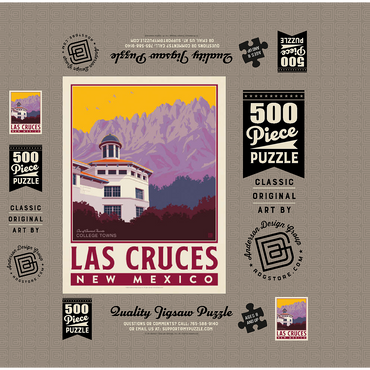 American College Towns: Las Cruces, NM 500 Jigsaw Puzzle box 3D Modell