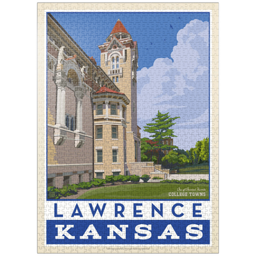 puzzleplate American College Towns: Lawrence, Kansas 1000 Jigsaw Puzzle