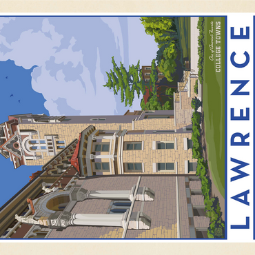 American College Towns: Lawrence, Kansas 1000 Jigsaw Puzzle 3D Modell
