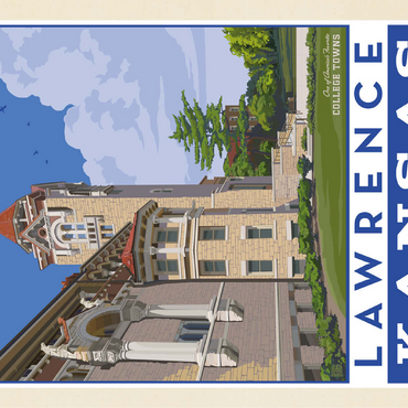 American College Towns: Lawrence, Kansas 100 Jigsaw Puzzle 3D Modell