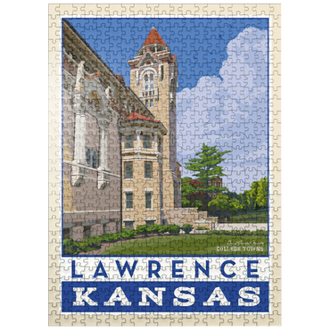puzzleplate American College Towns: Lawrence, Kansas 500 Jigsaw Puzzle