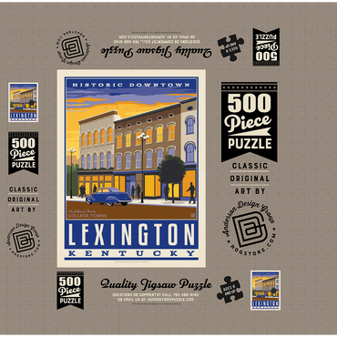 American College Towns: Lexington, KY 500 Jigsaw Puzzle box 3D Modell