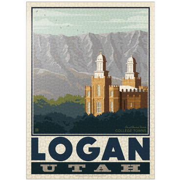 puzzleplate American College Towns: Logan, Utah 1000 Jigsaw Puzzle