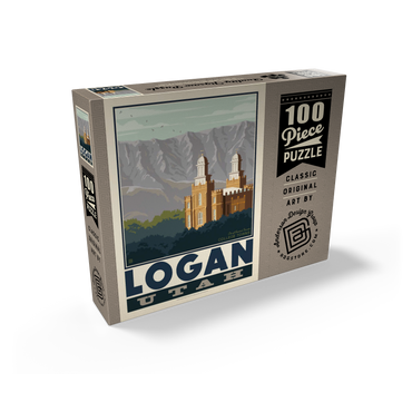American College Towns: Logan, Utah 100 Jigsaw Puzzle box view2