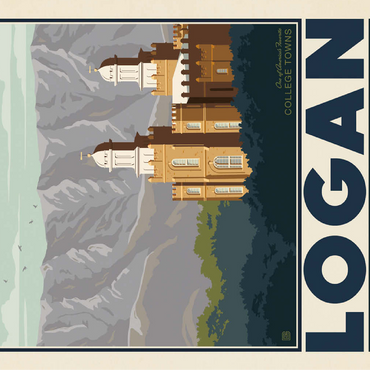 American College Towns: Logan, Utah 100 Jigsaw Puzzle 3D Modell