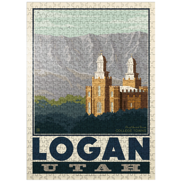 puzzleplate American College Towns: Logan, Utah 500 Jigsaw Puzzle
