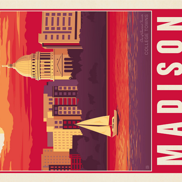 American College Towns: Madison, WI 1000 Jigsaw Puzzle 3D Modell