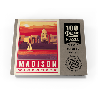 American College Towns: Madison, WI 100 Jigsaw Puzzle box view3