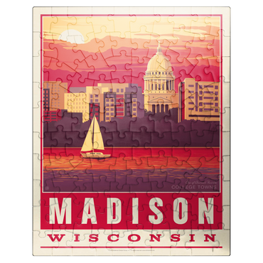 puzzleplate American College Towns: Madison, WI 100 Jigsaw Puzzle