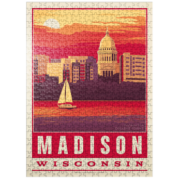 puzzleplate American College Towns: Madison, WI 500 Jigsaw Puzzle