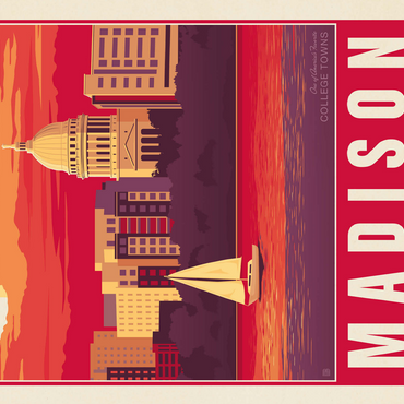 American College Towns: Madison, WI 500 Jigsaw Puzzle 3D Modell