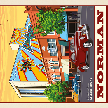 American College Towns: Norman, Oklahoma 500 Jigsaw Puzzle 3D Modell