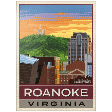 puzzleplate American College Towns: Roanoke, VA 1000 Jigsaw Puzzle