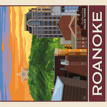 American College Towns: Roanoke, VA 100 Jigsaw Puzzle 3D Modell
