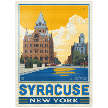 puzzleplate American College Towns: Syracuse, NY 1000 Jigsaw Puzzle