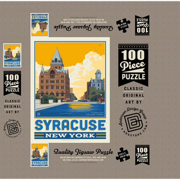 American College Towns: Syracuse, NY 100 Jigsaw Puzzle box 3D Modell