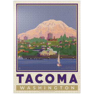 puzzleplate American College Towns: Tacoma, WA 1000 Jigsaw Puzzle