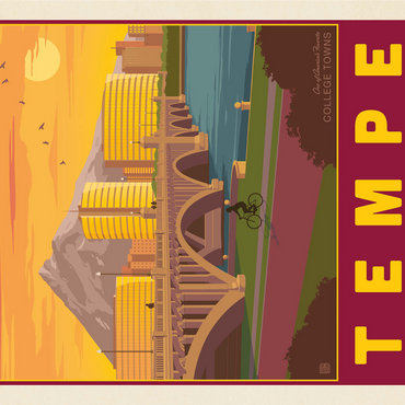 American College Towns: Tempe, AZ 1000 Jigsaw Puzzle 3D Modell