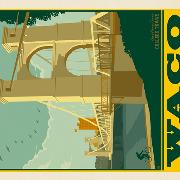 American College Towns: Waco, Texas 500 Jigsaw Puzzle 3D Modell