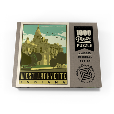 American College Towns: West Lafayette 1000 Jigsaw Puzzle box view3
