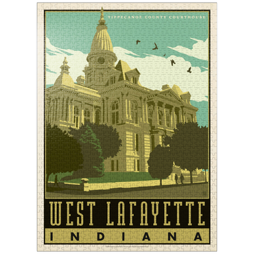 puzzleplate American College Towns: West Lafayette 1000 Jigsaw Puzzle