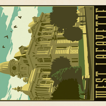 American College Towns: West Lafayette 500 Jigsaw Puzzle 3D Modell